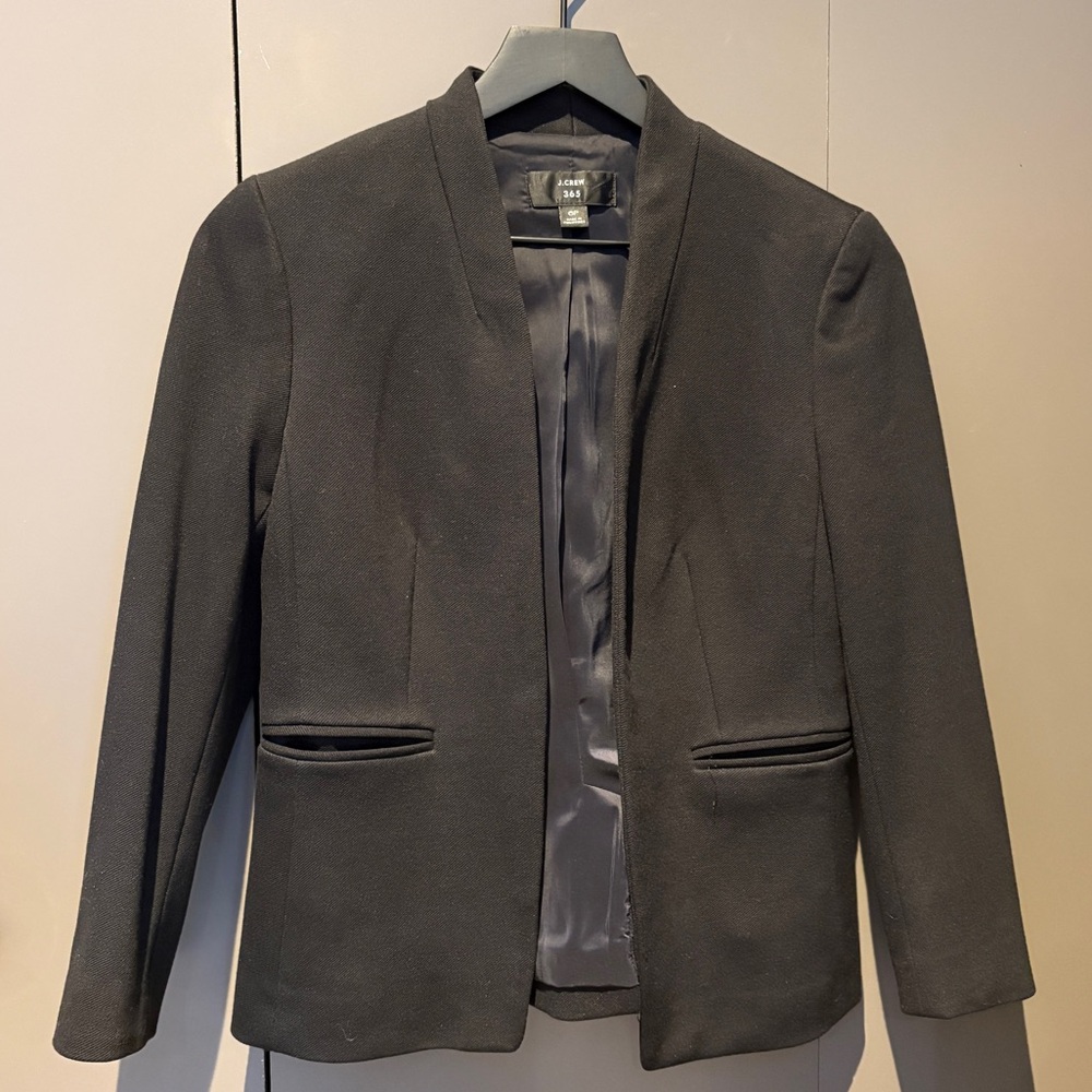 J. Crew Going-out Blazer Black 6 Petite Fits like 4 Petite